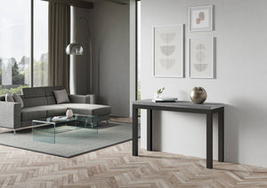 Tavolo Salvaspazio Allungabile 120x45/90x80/78 cm Everyday Double Cemento