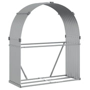 Portalegna argento 120 x 45 x 140 cm acciaio zincato Argento 02_0043790