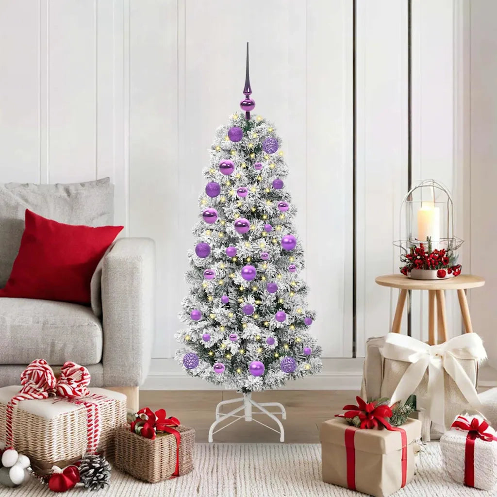 Albero di Natale | Decorazioni natalizie Artificiale con Rami Pieghevoli 120 cm