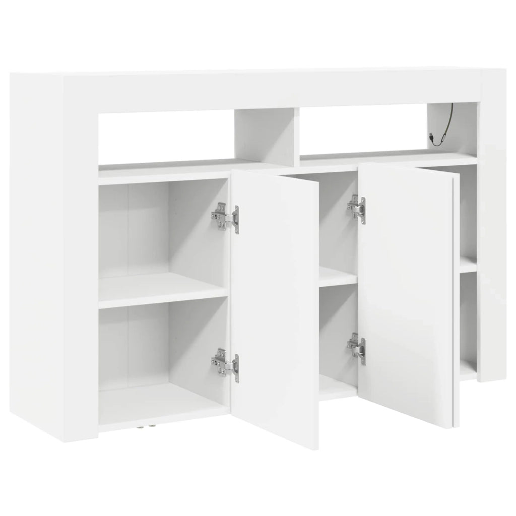 Credenza | Madia | Buffet da pranzo | Armadio da pranzo Bianco 116 x 30 x 75 cm Legno multistrato