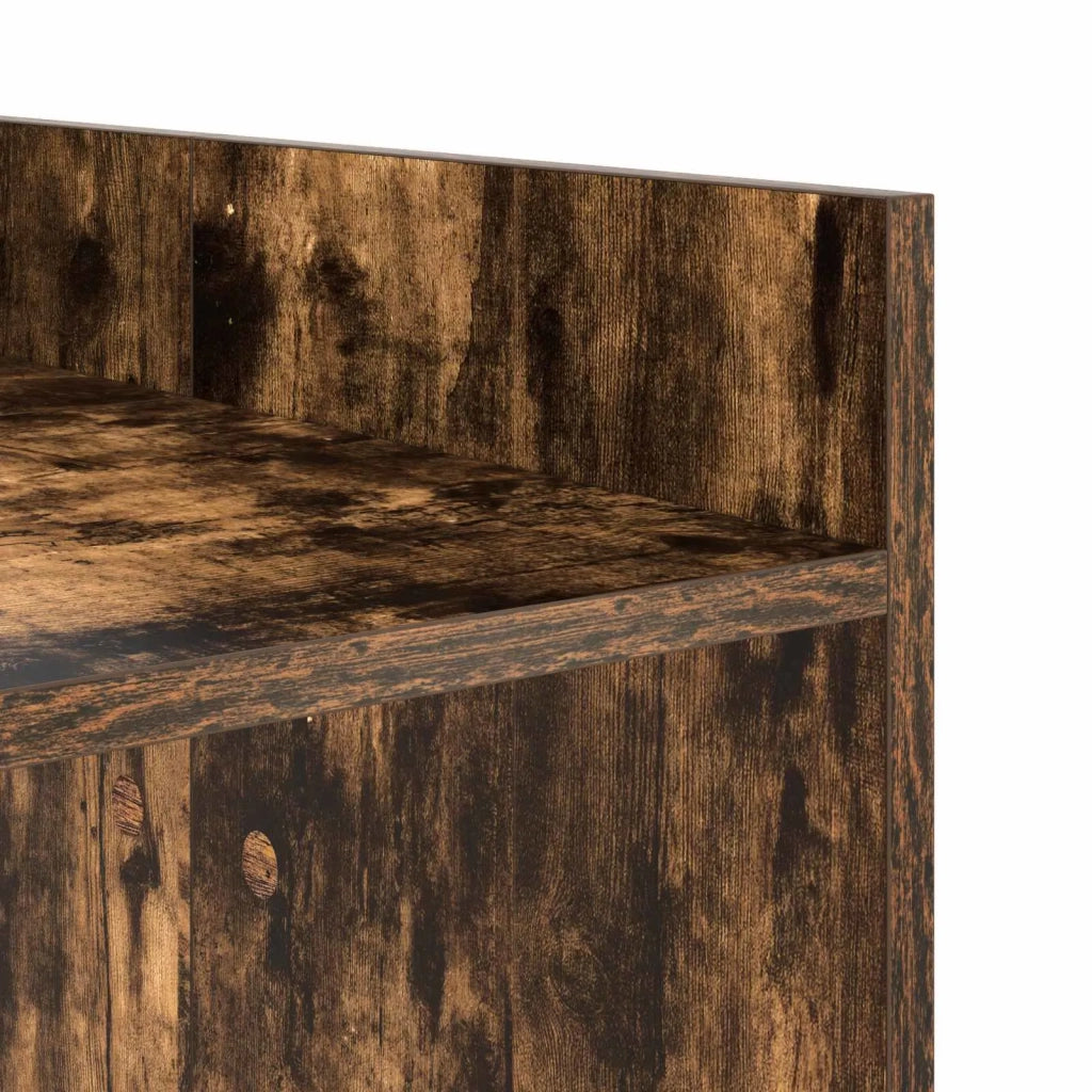Mobiletto per lavatrice Rovere fumé 67,5 x 48 x 97 cm