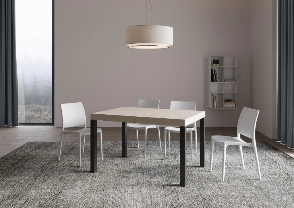Tavolo allungabile 90x120/224 cm Every cashmere gambe antracite