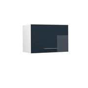 Vicco Pensile da cucina Blu scuro lucido 60 cm Piatto