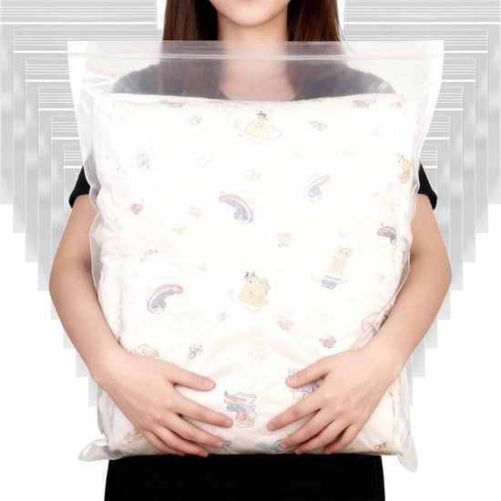 Borsa di Stoccaggio da 20 Unità - Grande Sacchetto Chiuso a Zip - Sacchetto di Plastica Vetrata - Impermeabile - Sostenibile - Ideale per la Conservazione a Casa - Sacchetti Ziplock