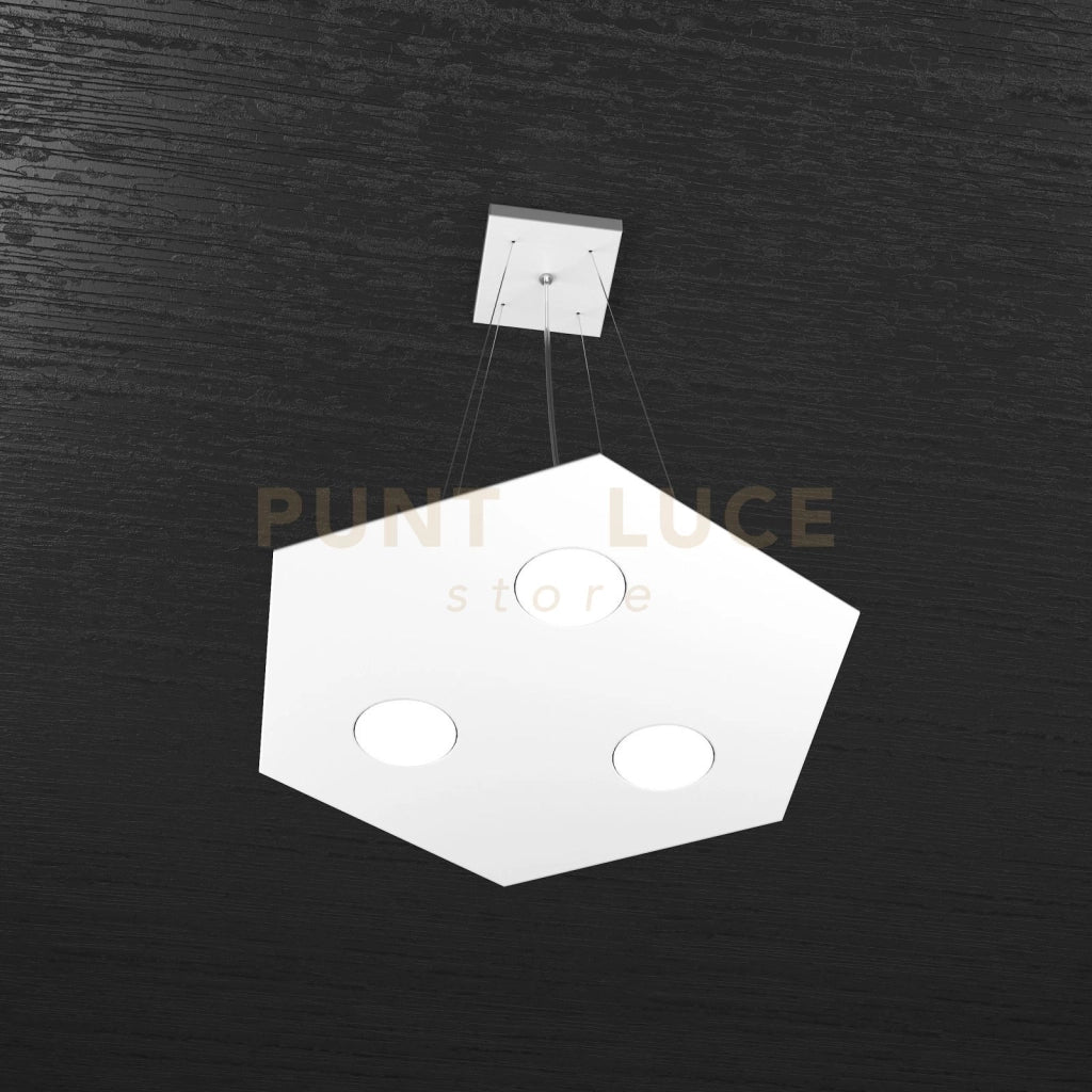 EXAGON SOSPENSIONE 3 LUCI BIANCO 1142-SP-BI