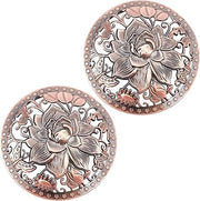 Topper per candela - Candele a olio di Lotus - Materiale rosso - Accessori per candele in vetro - Spazio di fusione .
