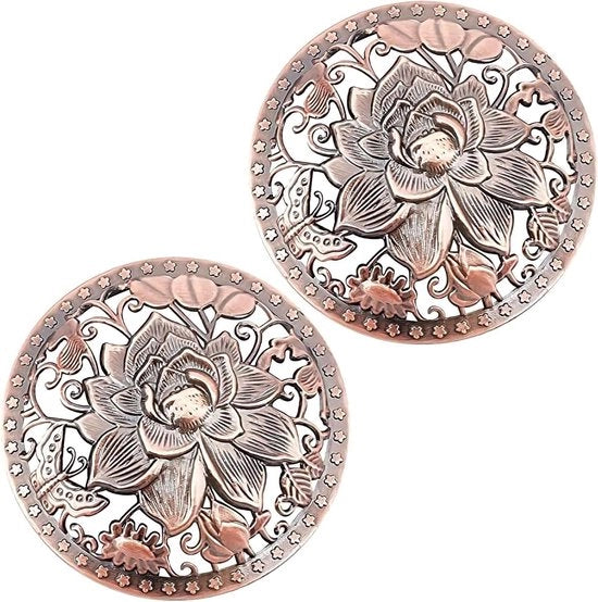 Topper per candela - Candele a olio di Lotus - Materiale rosso - Accessori per candele in vetro - Spazio di fusione .