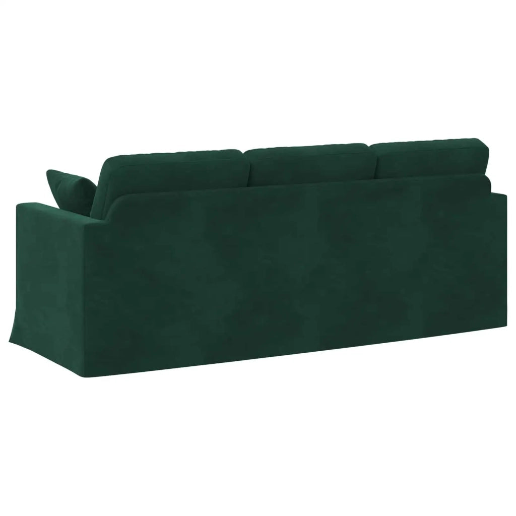 Divano Verde Scuro 198 x 78 x 80 cm Velluto