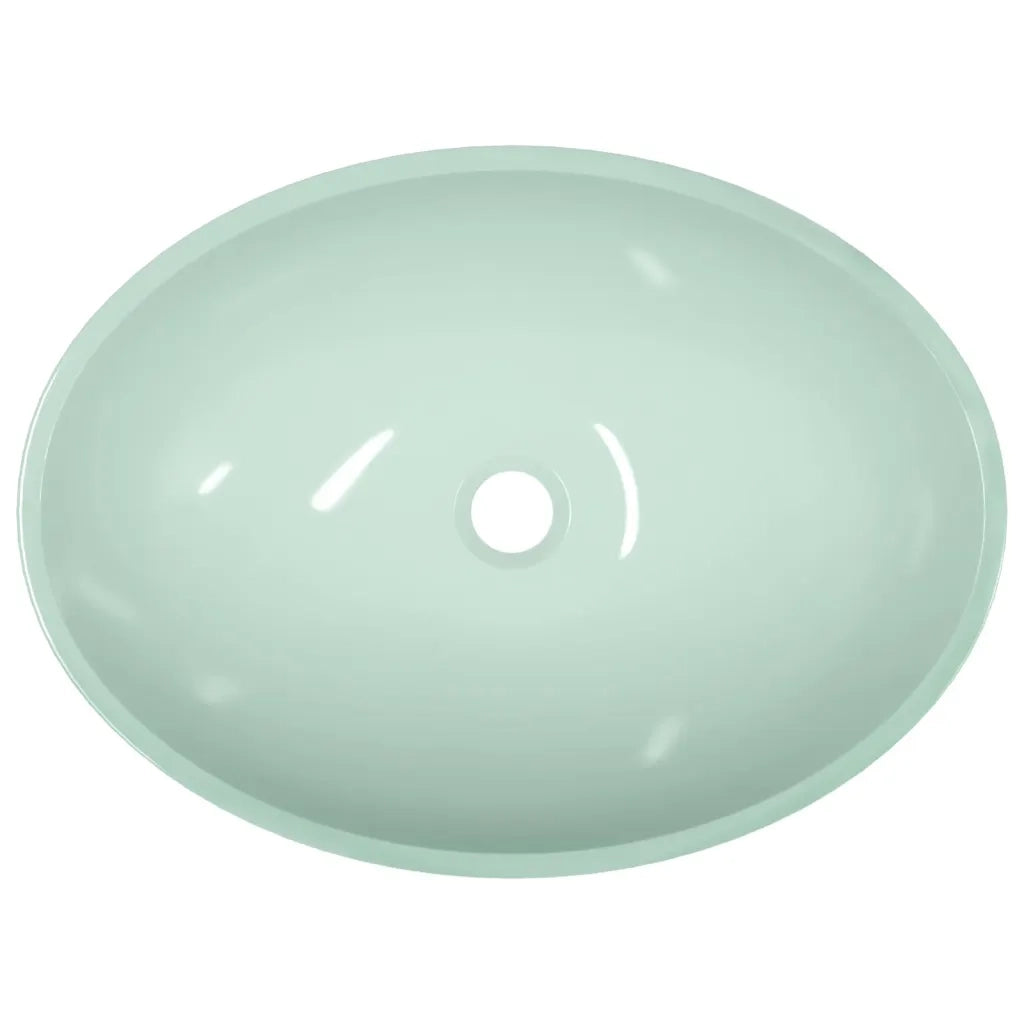 Lavandino in Vetro-Lavabo-Lavello 50x37x14 cm Bianco