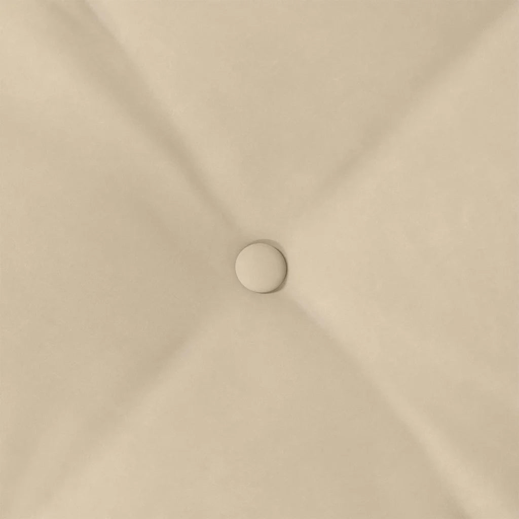 Cuscino per Schiena Crema 140 x 50 cm Tessuto in Microfibra
