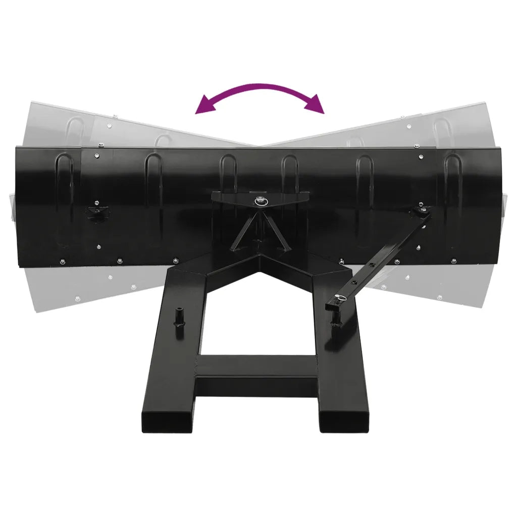 Spazzaneve per Muletto 150x38 cm Nero 153130