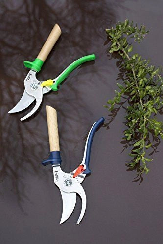 OPINEL 1627 Forbici da Potatura Ardoise Lama Acciaio Inossidabile Manico Faggio Poliamide Regolazione 3 Posizioni Sistema Bloccaggio Chiuso colore Blu
