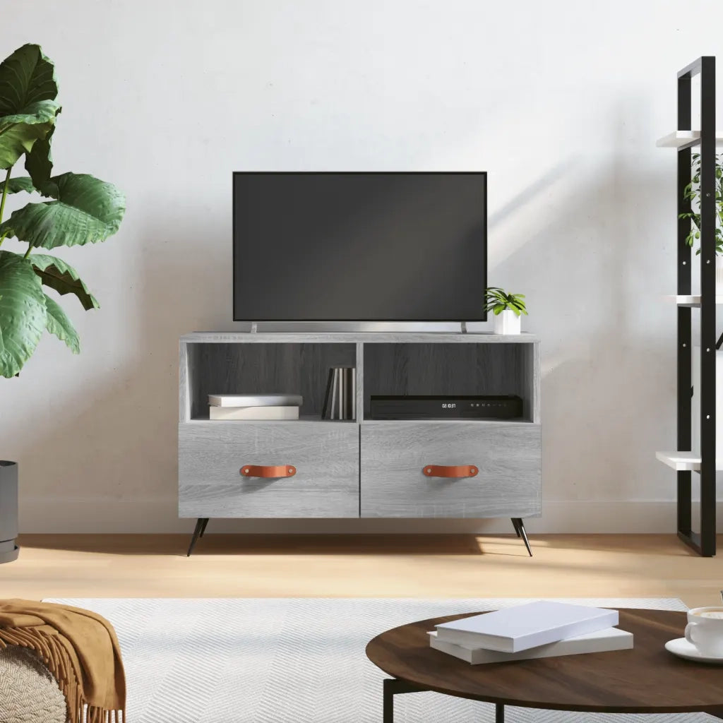Mobile TV | Armadietto TV | Mobile Porta TV Grigio Sonoma 80x36x50 cm in Legno Multistrato