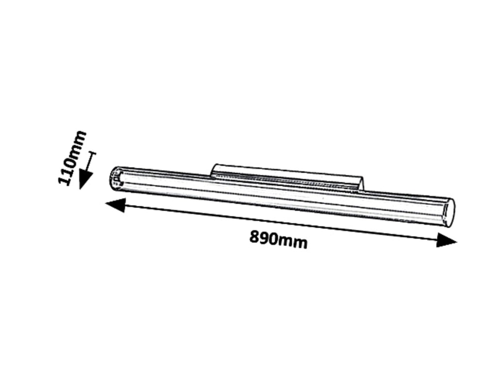 Applique LED sottopensile 18W cromata Rabalux Paula 6750