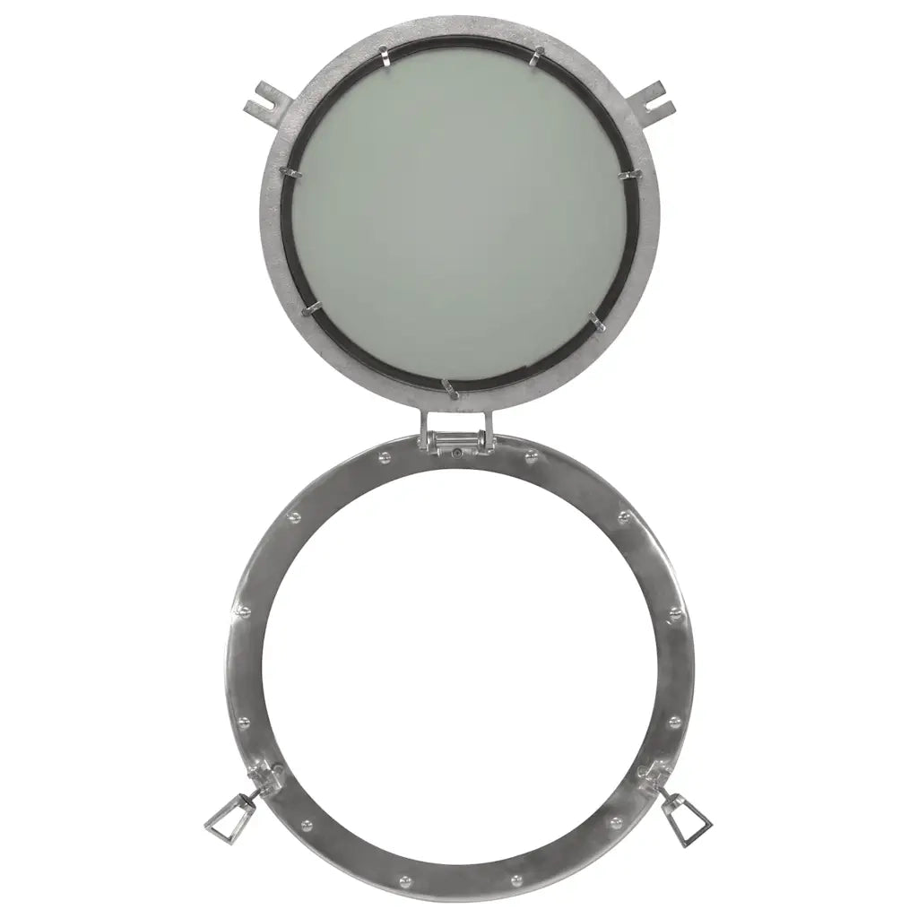 Specchio da Parete Design OblÃ² Ã˜50 cm in Alluminio e Vetro