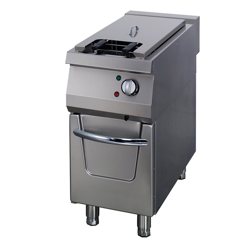 Premium Friggitrice - 1 x 22L - Unità Singola - Profondità 90cm - con Rubinetto di Scarico - Elettrico