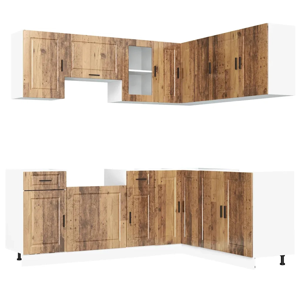 Set Mobili da Cucina 11 pz Porto Legno Antico in Truciolato