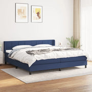 Giroletto a Molle con Materasso Blu 200x200 cm in Tessuto 3129743