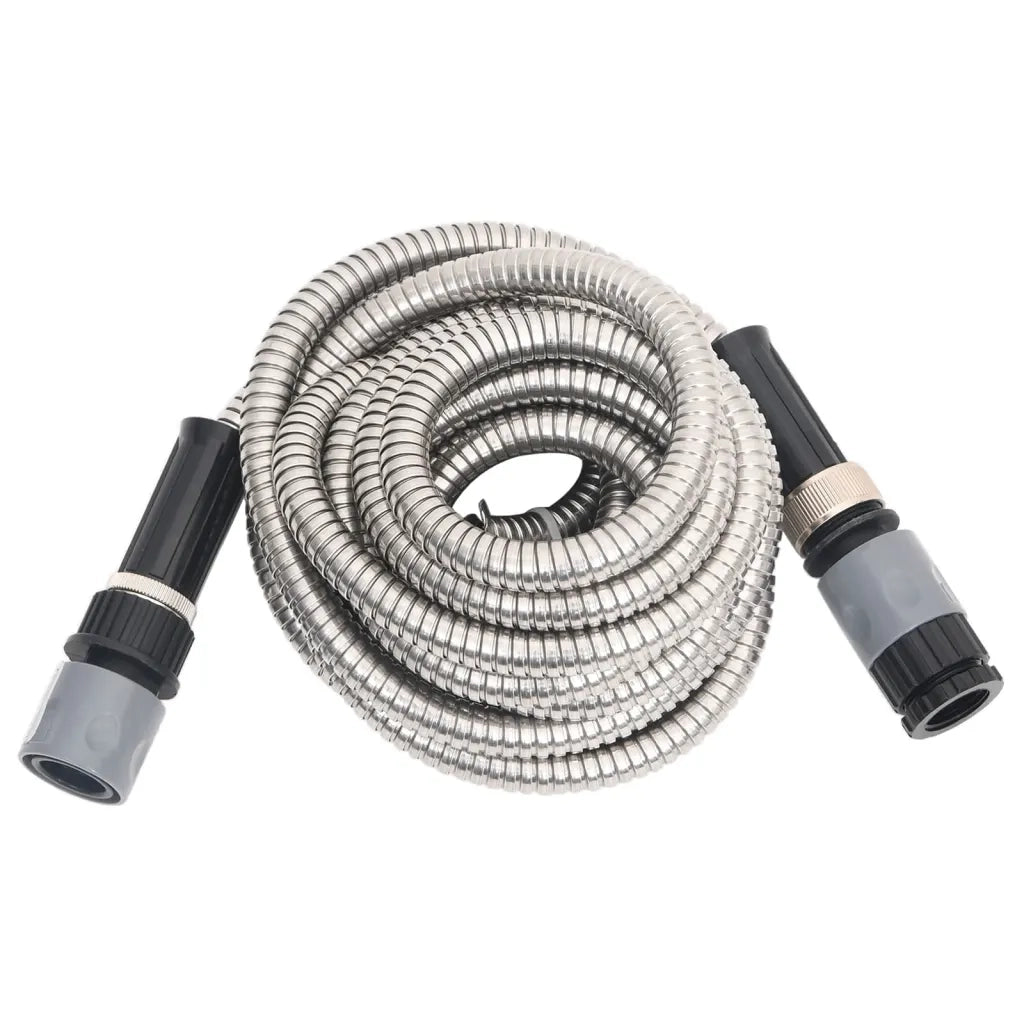 Tubo da Giardino con Ugello Spray Argento 20,6" 22,5 m Acciaiocod mxl 97042