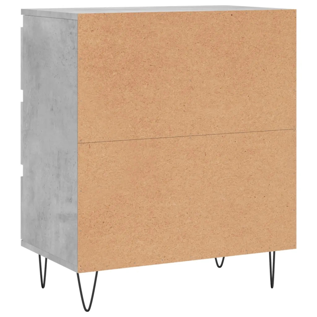 Credenza-Buffet-Armadio da cucina Grigio Cemento 60x35x70 cm in Legno Multistrato 784265