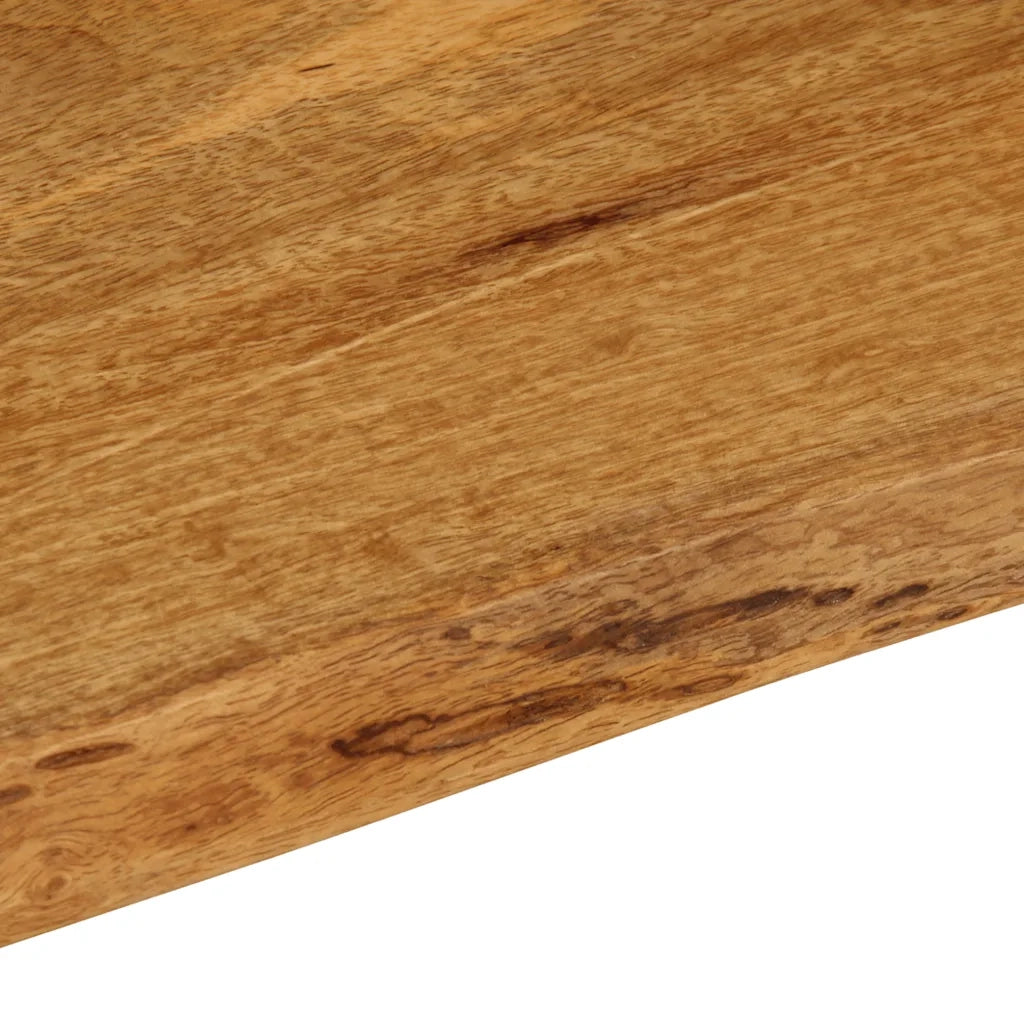 vidaXL Piano per Tavolo 90x60x3,8cm Bordi Vivi in Legno Massello Mango