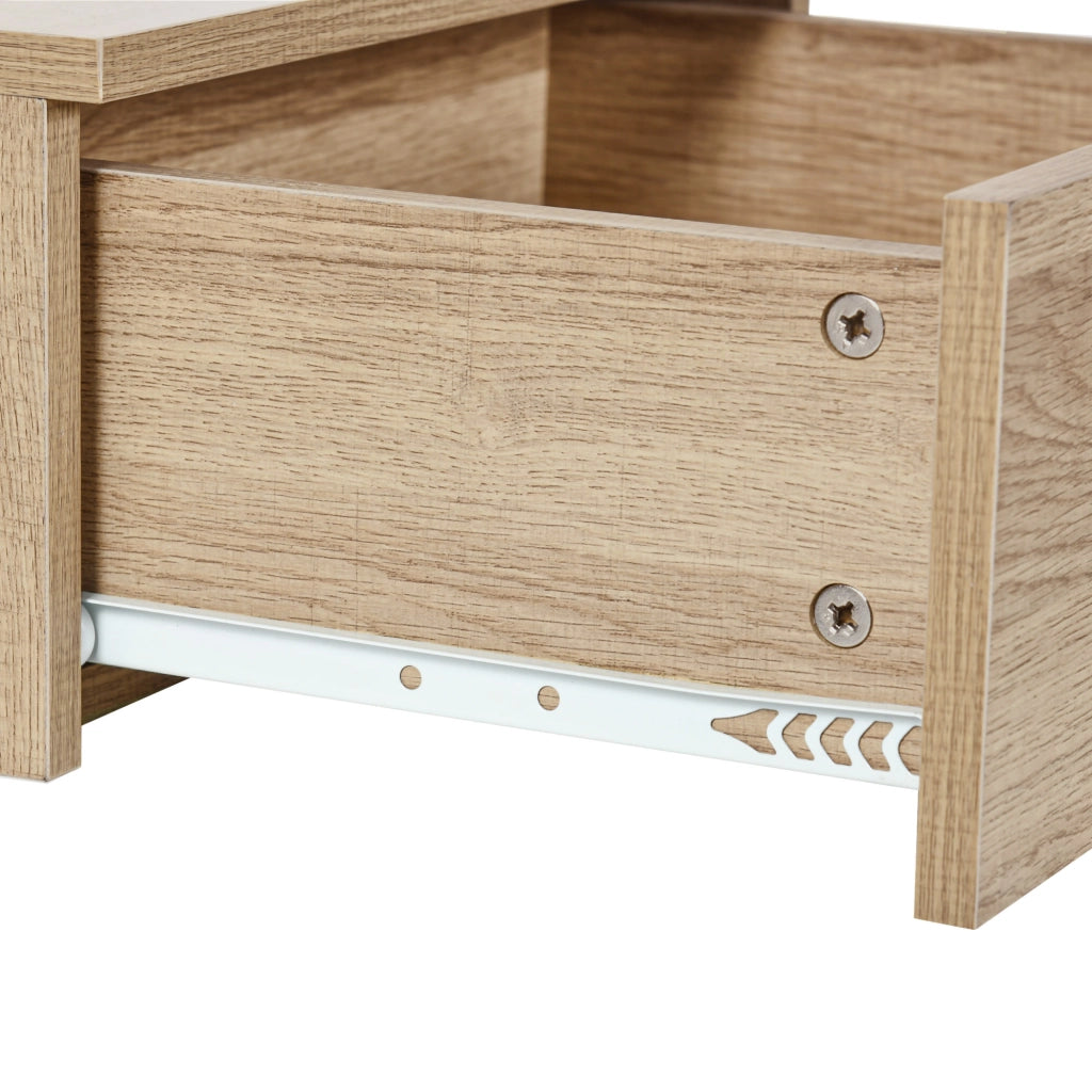 Comodino ¨C zephmum ¨C 43x36,5x30,5 cm naturale