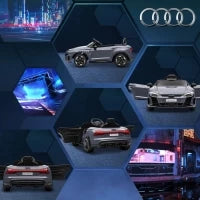 Auto Elettrica per Bambini di +3 Anni AUDI RS e-tron GT Auto a Batteria con Telecomando 103x58x41 cm Grigio