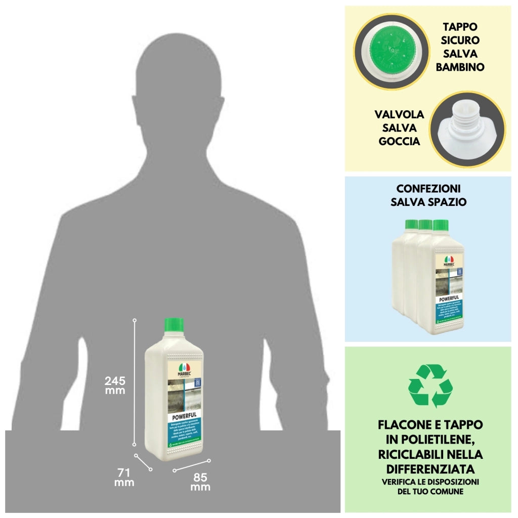 Detergente nautico sgrassante forte POWERFUL   1LT