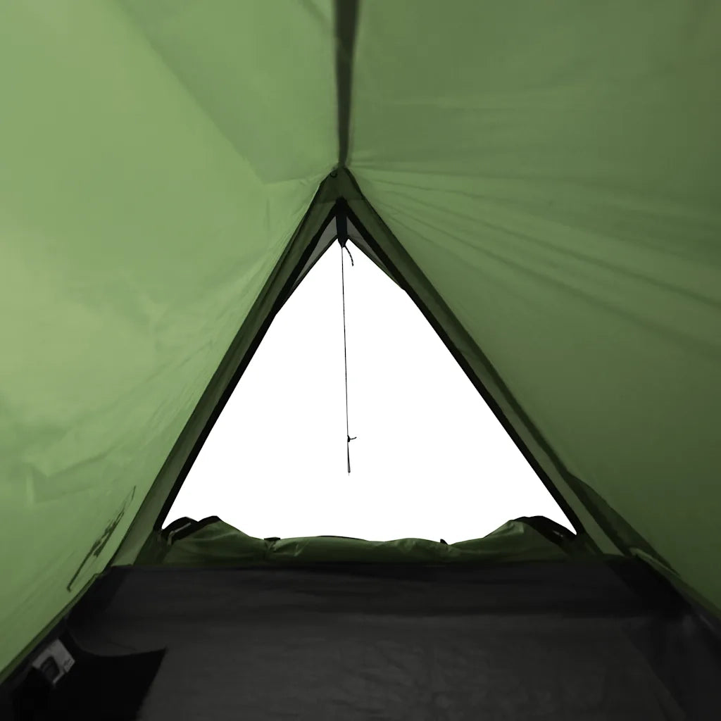 Tenda da Campeggio per 2 Persone Verde Impermeabile 94362