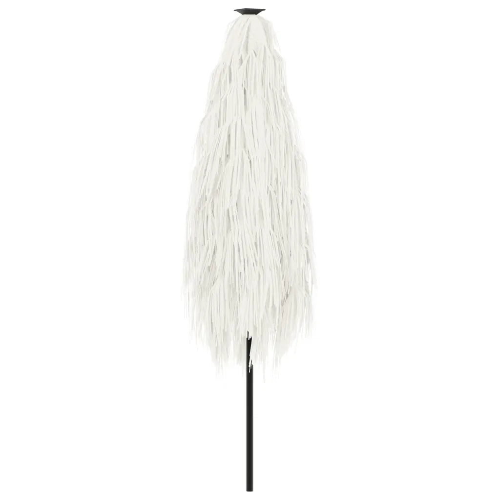 Ombrellone Giardino-Ombrello da Balcone con Palo in Acciaio Bianco 248x248x248 cm