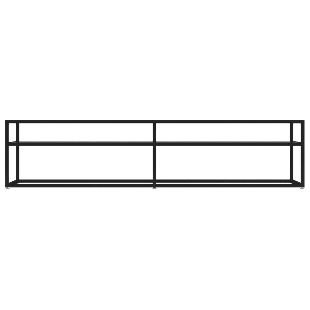 Mobile Porta TV Trasparente 180x40x40,5 cm in Vetro Temperato cod mxl 55953