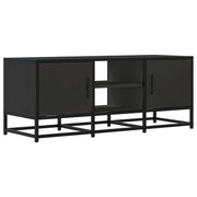 Mobile TV multimediale scaffale TV credenza mobile TV sala da pranzo soggiorno camera da letto 100 x 35 x 41 cm legno ingegnerizzato e metallo nero 02_0025497