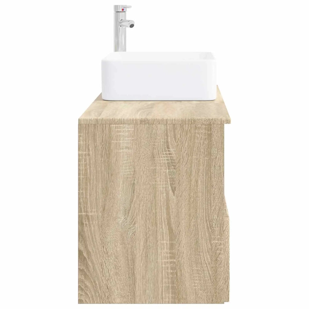 Set di mobili per il bagno 2 pz Rovere Sonoma 3404066