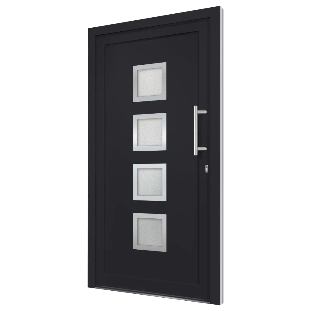 Porta di Ingresso Antracite 98x190 cm cod mxl 63552