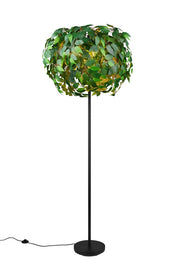 Piantana, metallo e plastica, verde effetto naturale, H 180 cm, Leavy
