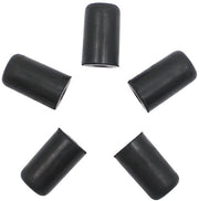 Set di 5 Protectori per Estremità di Coda - Antiscivolo - Nero - Piccolo - Resistente allo Shock - per Violoncello