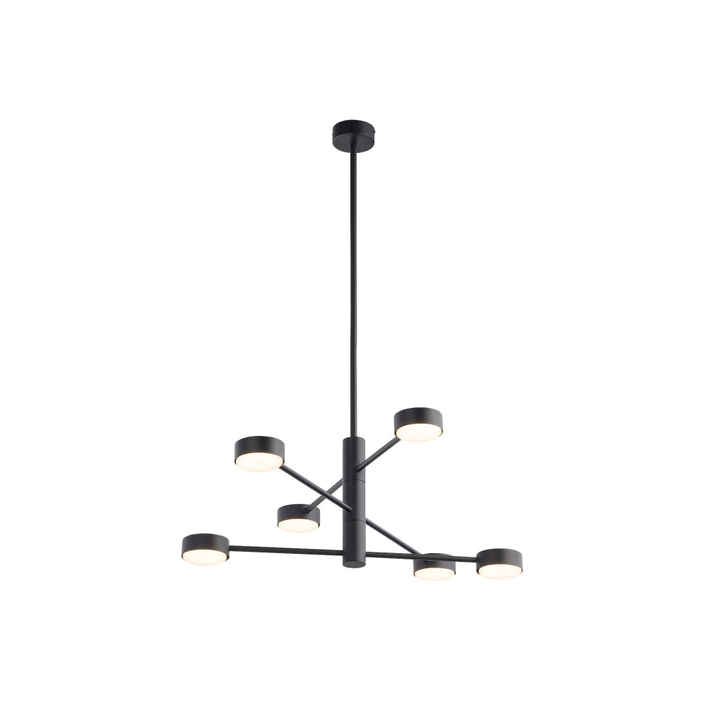 Lampadario sospeso Nowodvorski ORBIT nero metallo 6xGX53