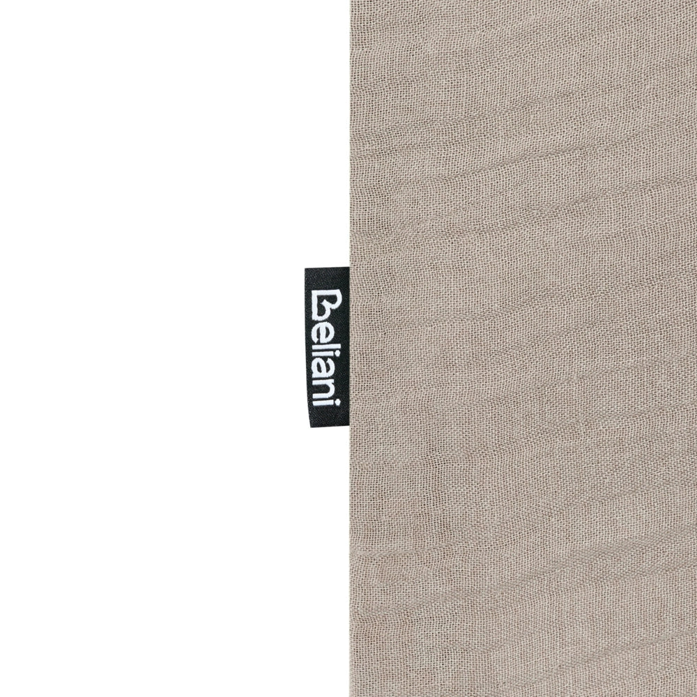 Set copripiumino e federa in mussola di cotone tortora 200 x 200 cm per camera da letto moderna