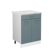 Vicco Mobiletto base per cucina Grigio-blu 60 cm PL Marmo