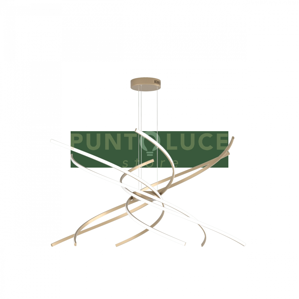 SOSPENSIONE D.100 CM. GOLD CCT 3000+4000K 1163-S100 C-GO