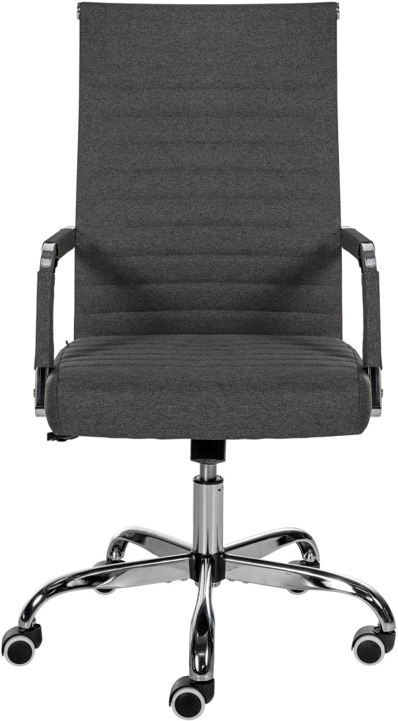 Sedia Da ufficio Amadora grigio scuro,Tessuto