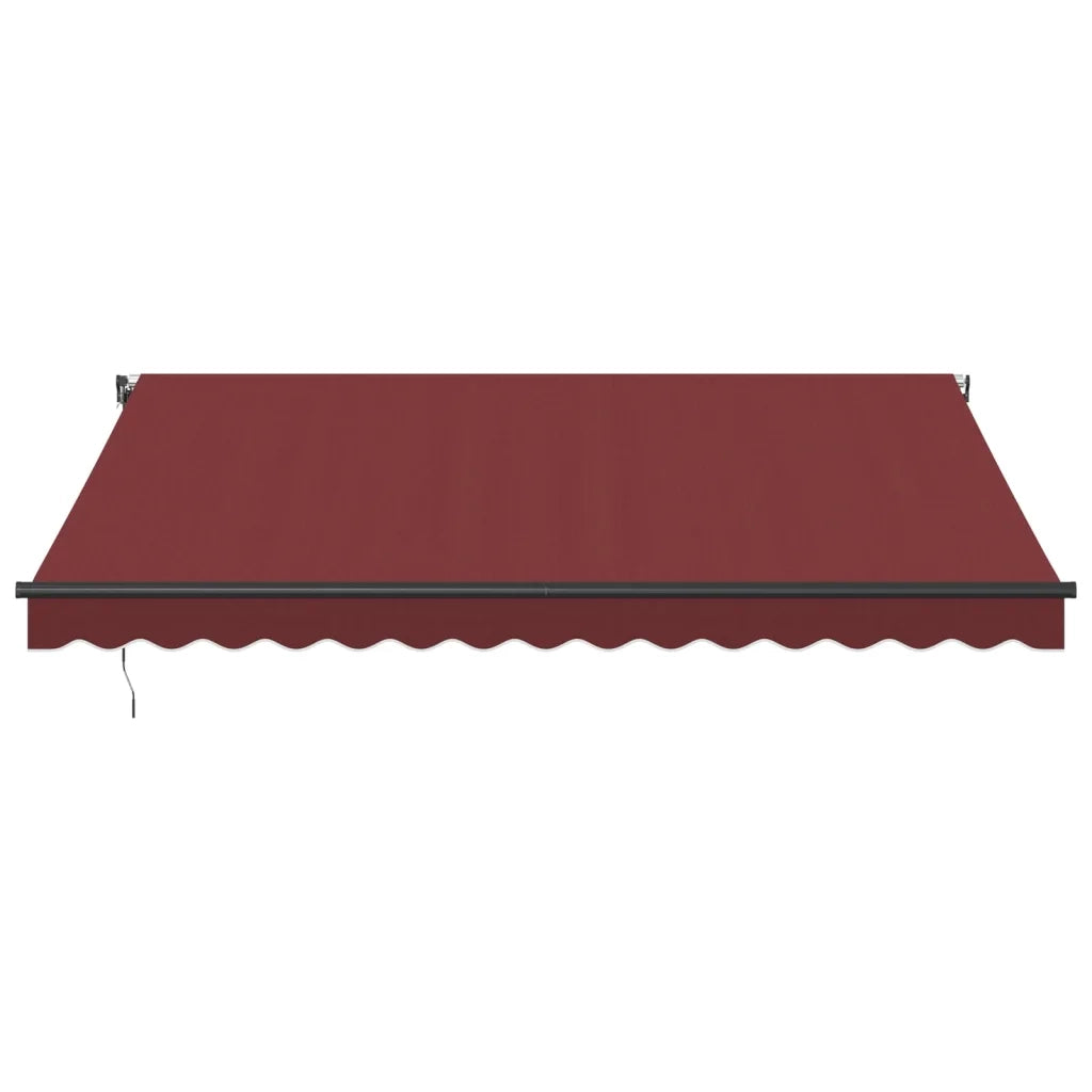 Tenda da Sole Retrattile Automatica con LED Bordò 400x350 cm 3215001