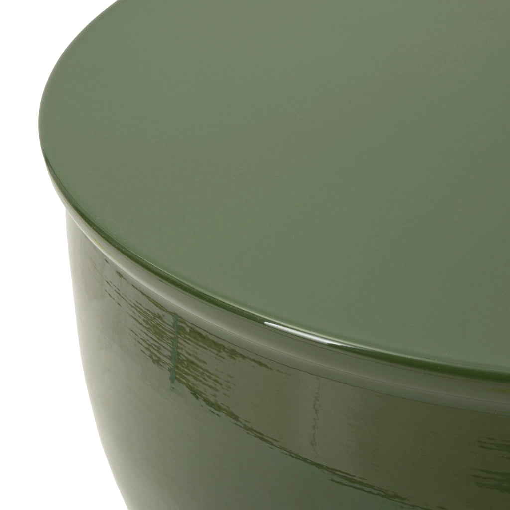 Gorkha, Tavolino da Salotto Forma Rotondo, 33x50x33h cm Verde