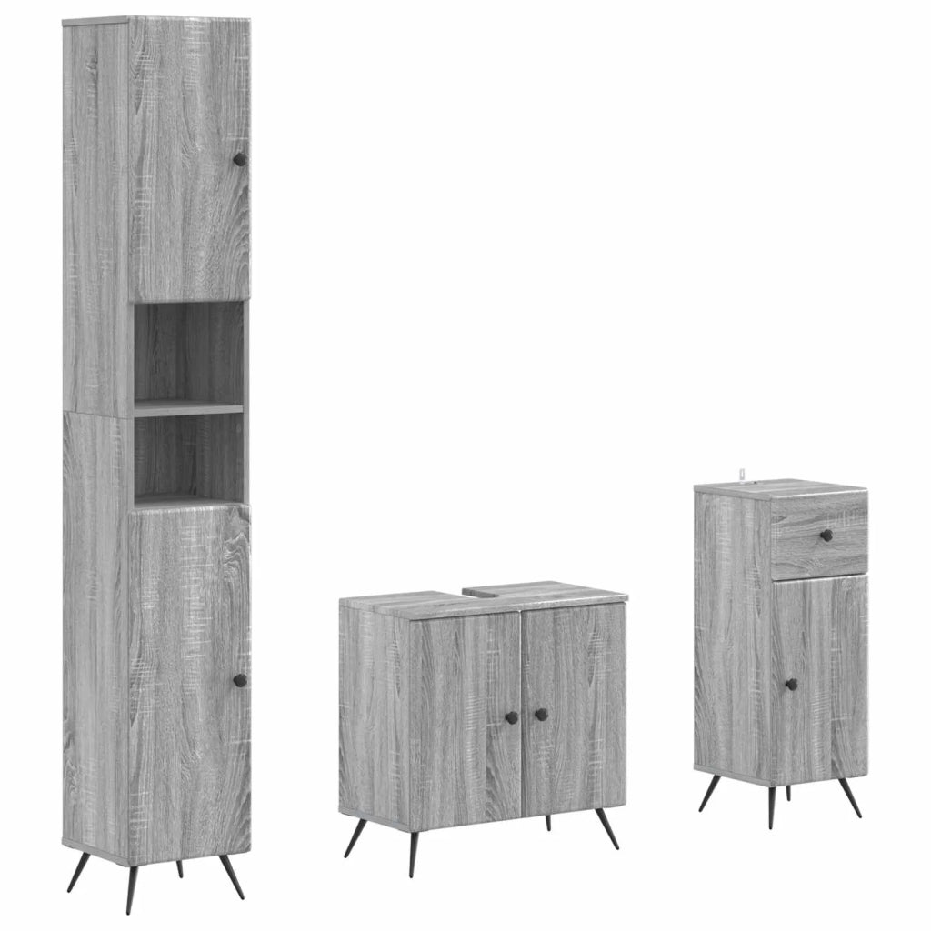 Set di armadietti da bagno in 3 pezzi BREDA 3417888