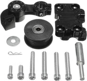 Regolatore automatico universale per motorcross, chopper e ATV con ruota e catena spannatura CNC in alluminio.