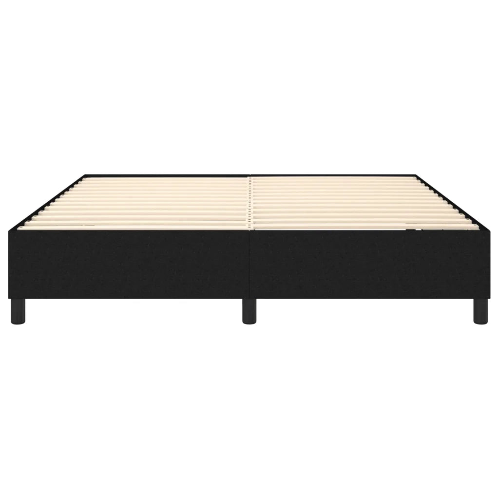 Struttura Letto a Rete a Molle Nero 160x200 cm in Tessuto 3120872