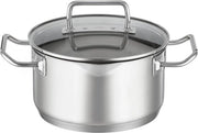 Stufa universale di alta qualità - ideale per saltare e bollire - 1 pezzo - acciaio inossidabile - 3,4 l