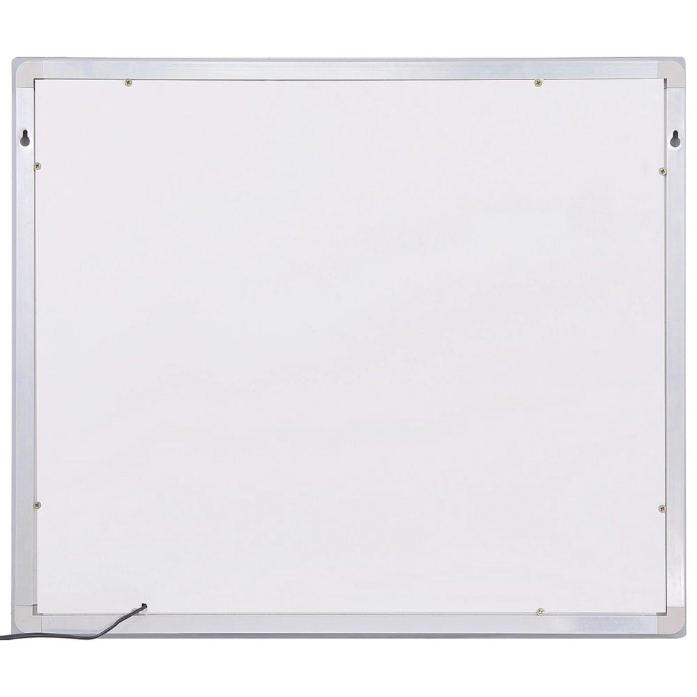 Specchio da Parete con LED in Vetro Trasparente 60 x 70 cm Rettangolare Illuminato