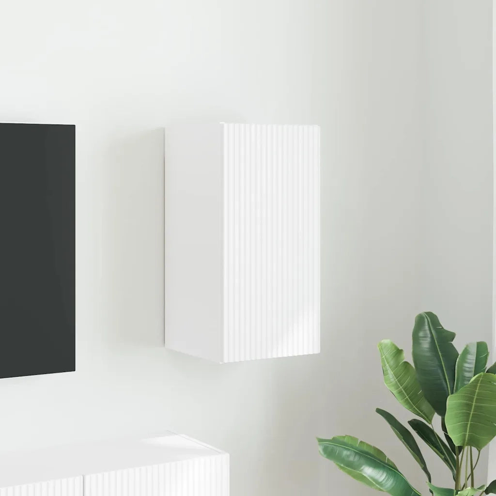 Mobile TV da parete-Mobile TV a Muro-Credenza TV Bianco 30 x 31 x 60 cm Legno multistrato