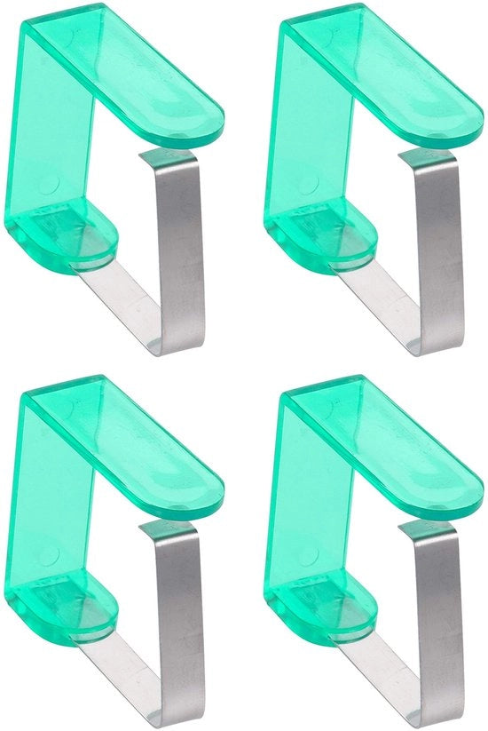 Set di sosteggi per tavolo 4 pezzi - Acciaio inossidabile - Duraturo - Antiscivolo - Facile da installare - Dimensioni 5x4,5x4 cm - Set di viti per tavolo